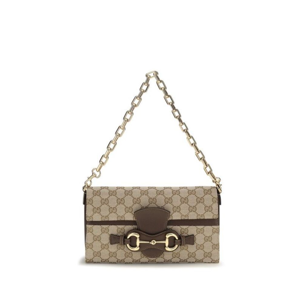 Gucci Beige Fabric Shoulder Women's Bag